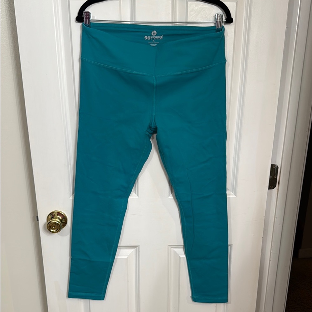 90 Degree By Reflex Turquoise Leggings